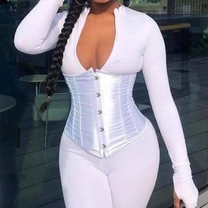 White Corset Jumpsuit